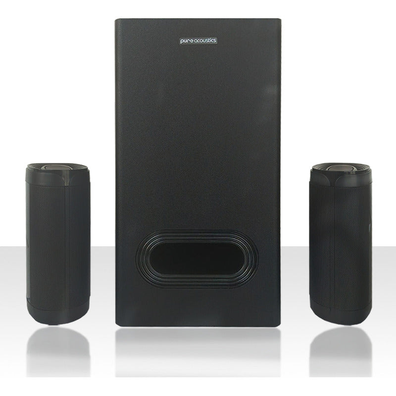 Barra De Sonido Pure Acoustics Para Smart Tv Con Subwoofer Y Bocinas Bluetooth 210w Cine En Casa