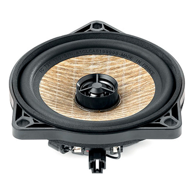 Kit Coaxial 2 Vías Focal Ic T3y 100 40w Rms 4 Ohms Color Negro