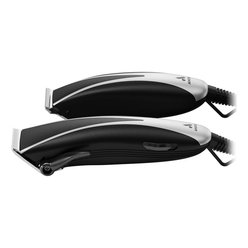 Kit De Maquinas Recortadoras De Cabello Andis Ultra Clip & Trim Combo, Modelo Pm-10/cpt, Kit De 15 Piezas, Cuchillas De Acero Inoxidable