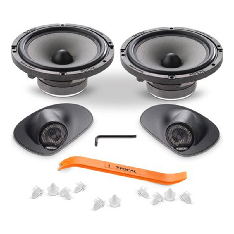 Kit De Bocinas Focal 2 Vías Ifp207 6.5 Pul 70w Rms Color Negro