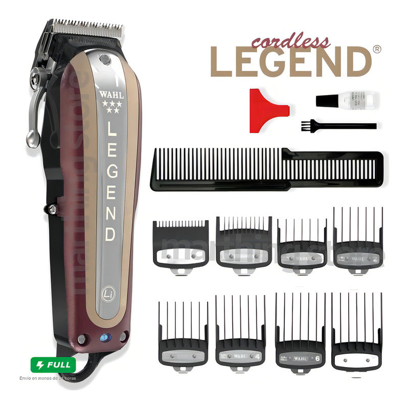Cortadora De Pelo Wahl Professional 5 Star Cordless Legend 8594 Bordó 127v