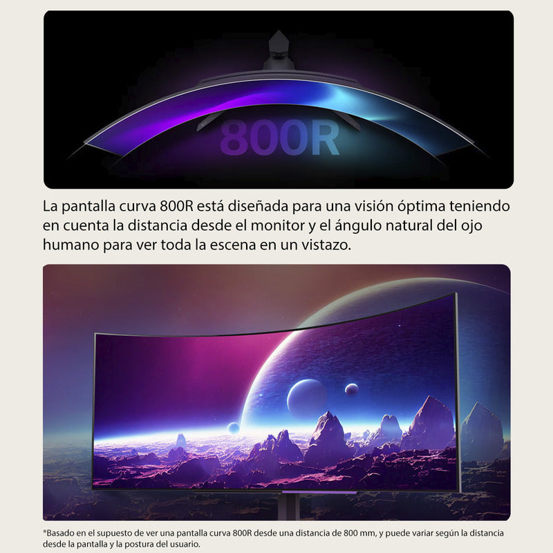 Monitor Gamer LG Ultragear 45 Curvo 45gs96qb Oled Bocinas Color Negro