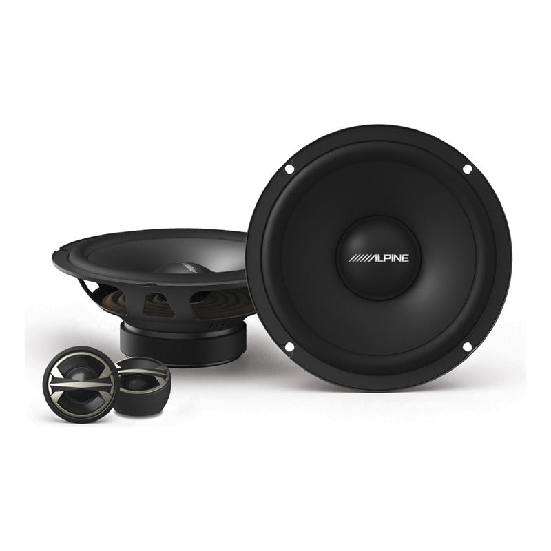 Kit De Bocinas Alpine 6.5 El-e65c Altavoces Coaxiales 2 Vías Color Negro