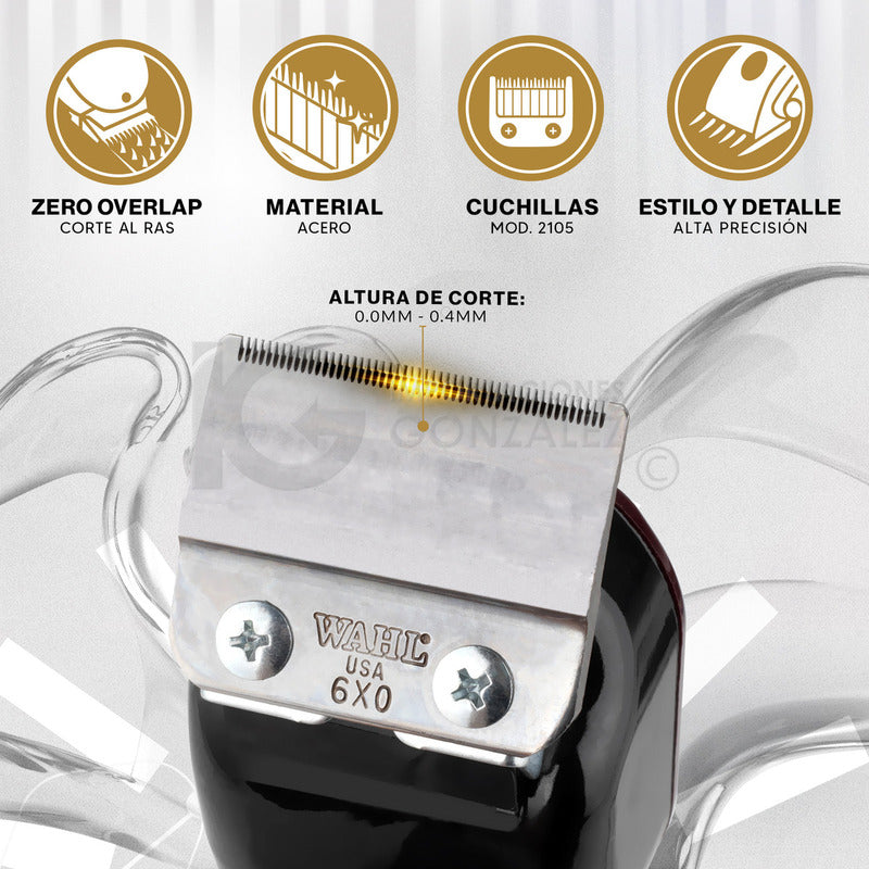 Máquina Cortadora De Pelo Wahl® Professional 5 Star Clipper Balding 8110 Original Con Holograma De Autenticidad 127v