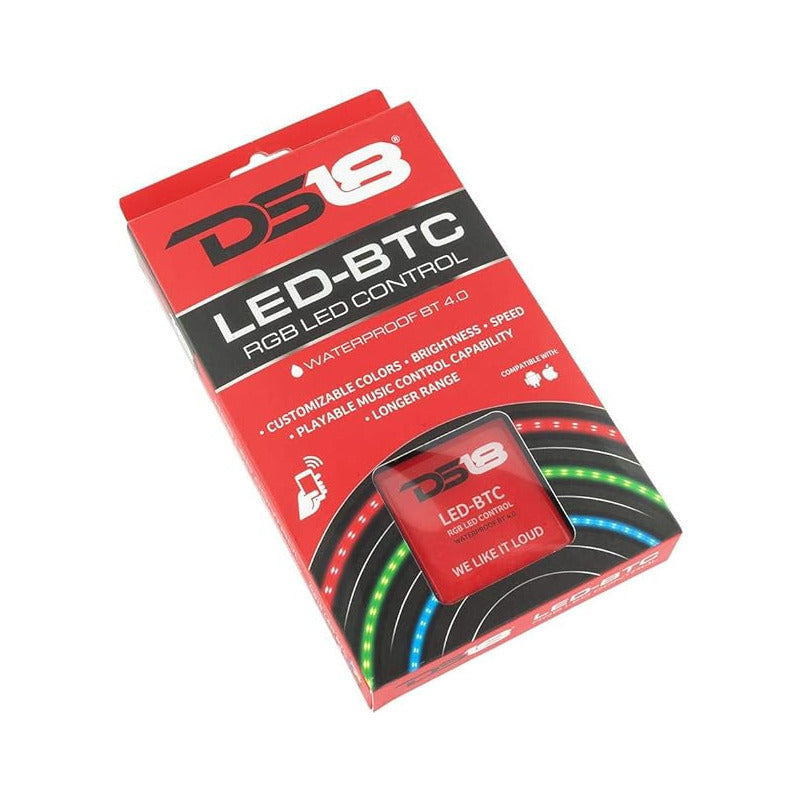 Control De Tira Led Rgb Ds18 Led-btc Bluetooth 4.0 Impermeable Ip65 Hecho Para Autos Barcos O Powersports 5 Amperios