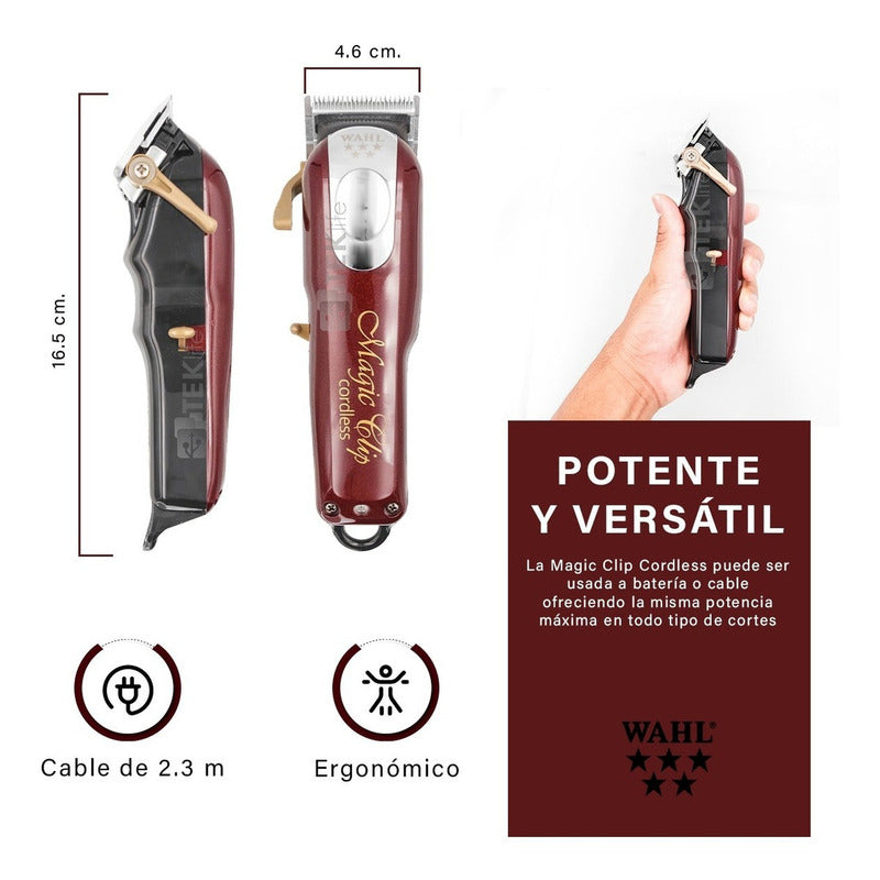 Maquina Cortadora De Pelo Wahl Professional 5 Star Cordless Magic Clip 8148 Con Holograma De Autenticidad