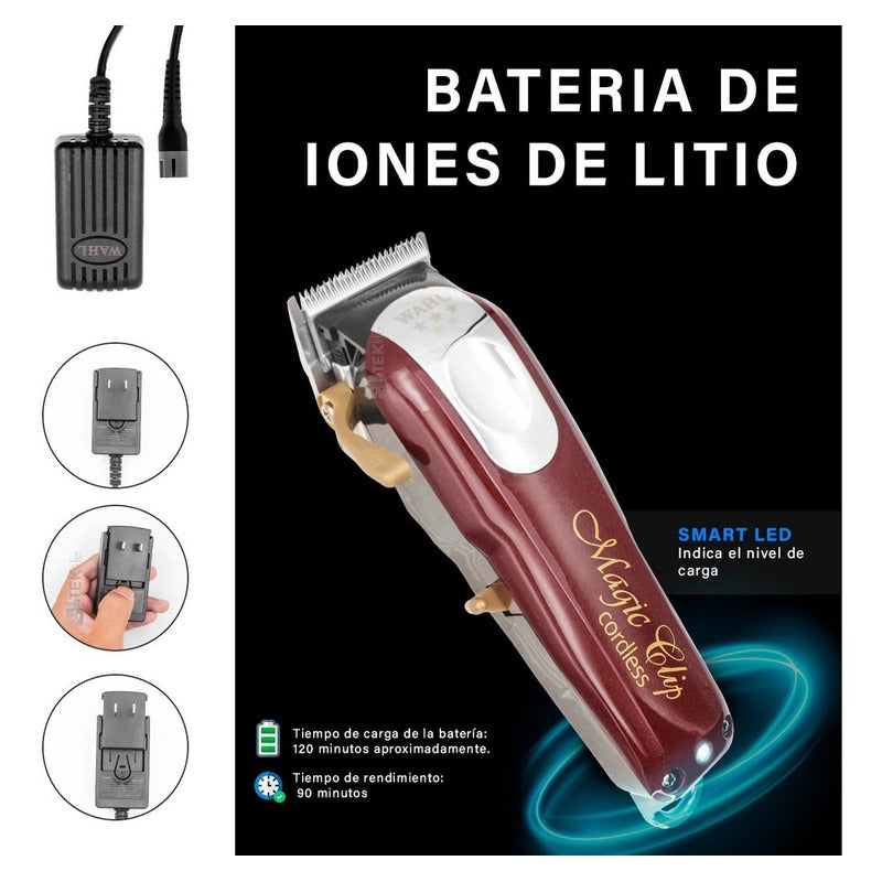 Maquina Cortadora De Pelo Wahl Professional 5 Star Cordless Magic Clip 8148 Con Holograma De Autenticidad