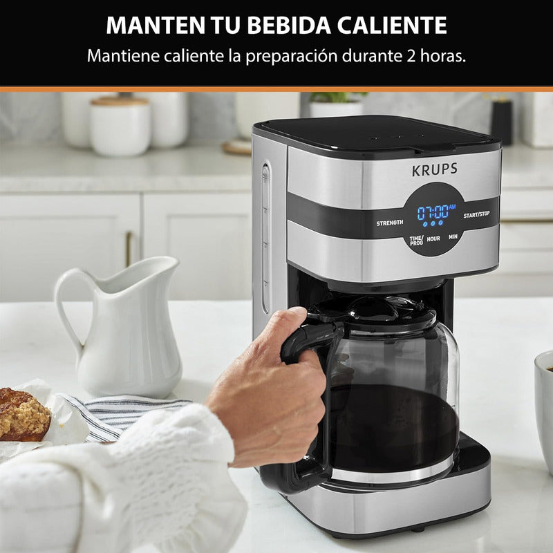 Cafetera Krups Simplybrew Pantalla Digital Filtro Permanente