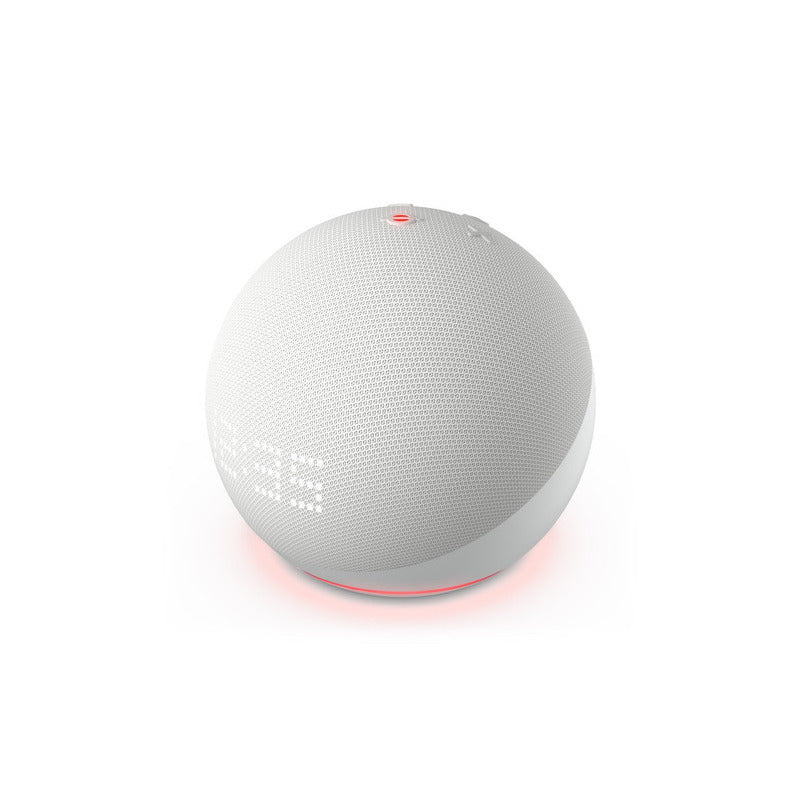 Bocina Amazon Echo Dot 5th Gen Con Reloj Y Alexa Blanco