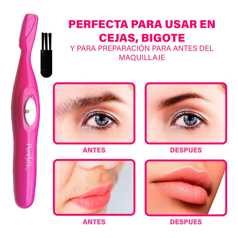 Depiladora Facial Pure Silk Perfecta Para Rostro Y Cejas