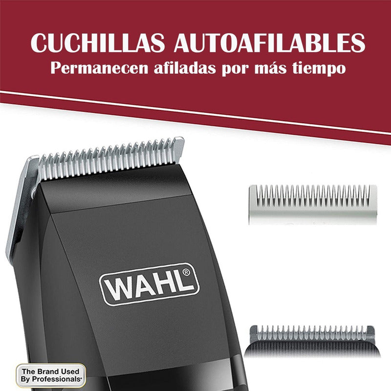 Maquina Rasuradora Electrica Wahl Y Cortadora De Bigote Barba Y Cuerpo Combo 14 Pzas 79450-home