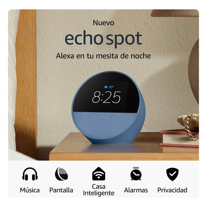 Amazon Echo Spot Azul Color Azul Acero