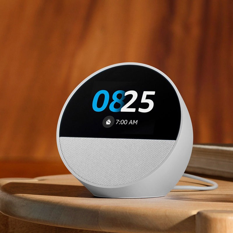 Amazon Echo Spot Bocina Y Despertador Inteligente Blanco