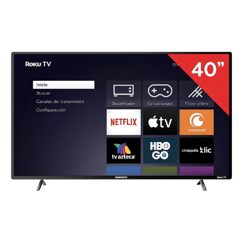 Tv 40 Pulgadas Smart Tv Hd Daw40r Roku Led Daewoo - Excelente (Reacondicionado)