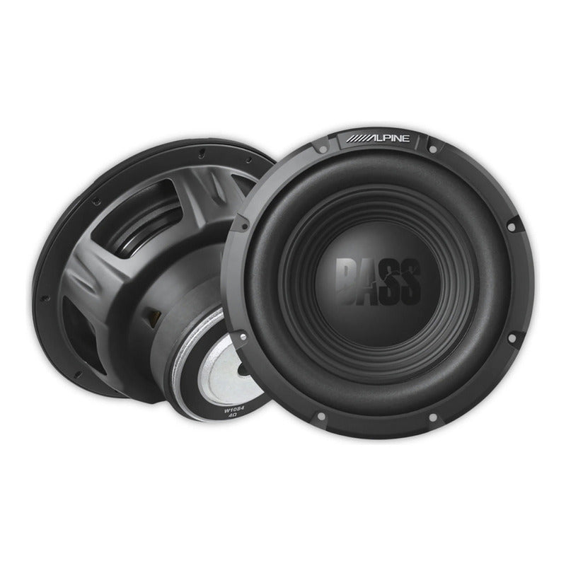 Subwoofer Alpine Modelo W10s4 10 Pulgadas Potencia Máxima 750w Potencia Rms 250w 4 Ohmios Color Negro