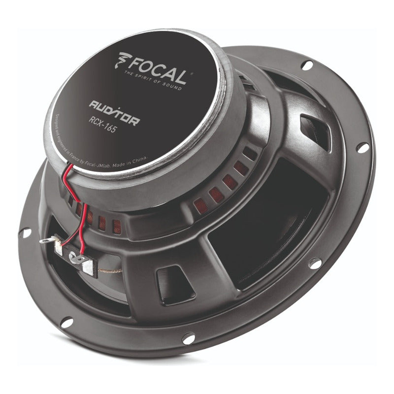 Focal Par De Bocinas Para Auto Auditor Rcx-165 6.5inc 60rms 120wmax Color Negro