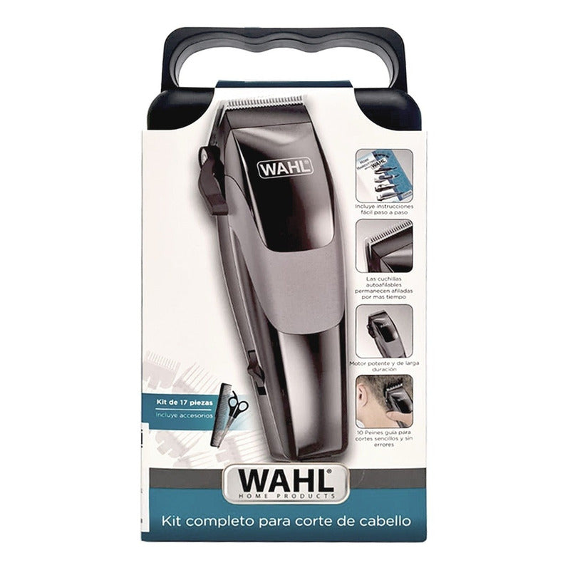 Maquina Wahl Clipper Kit Completo Para Cortar Pelo 17 Piezas