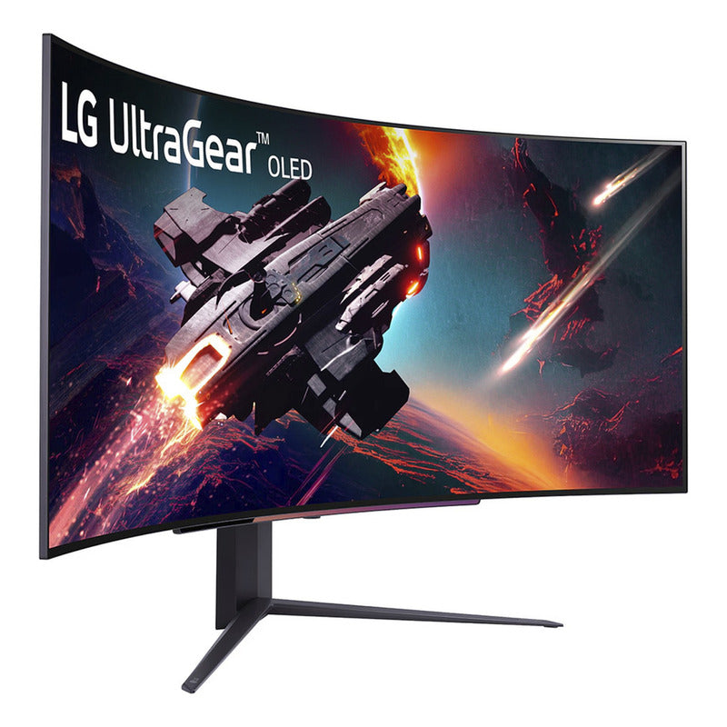 Monitor Gamer LG Ultragear 45 Curvo 45gs96qb Oled Bocinas Color Negro