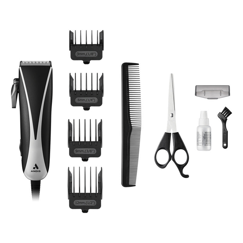 Maquina Rasuradora De Pelo Andis Ultra Clip 110v Series Pm-10 Incluye Kit Con 4 Guías Y Tijeras