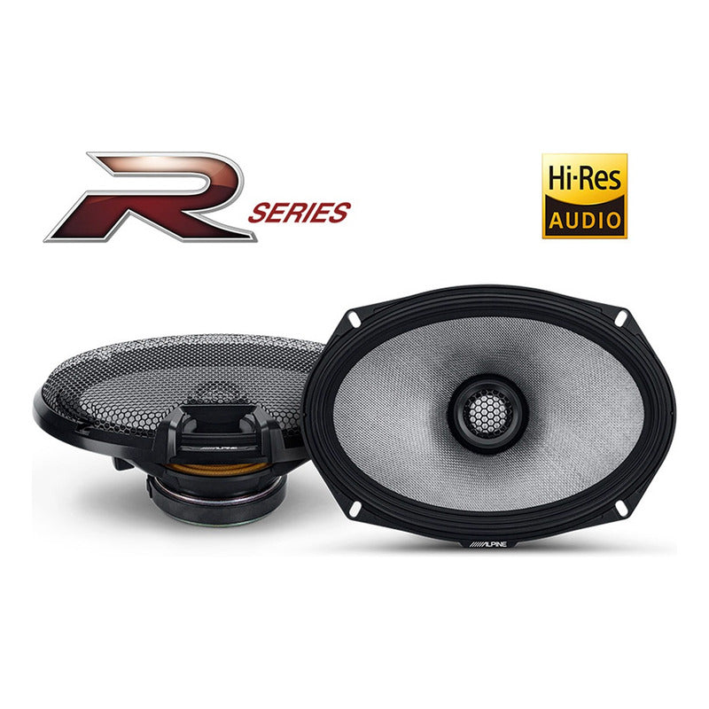 Set De Bocinas 6x9 Alpine Altavoces Coaxiales 2vías Serie R