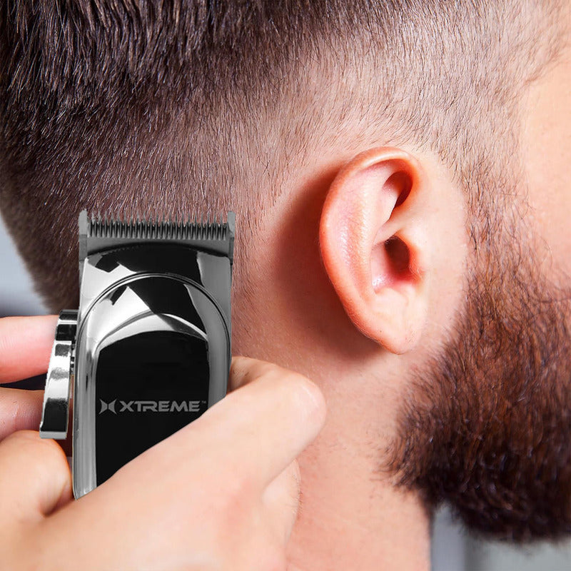 Máquina Rasuradora Barba Y Cabello Xtreme Pro 6 Guías Pantalla Lcd Recargable