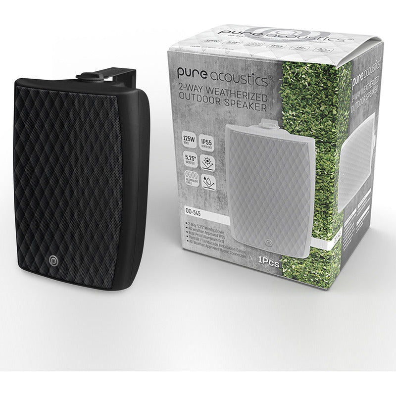 Bocina Para Exterior E Interior Pure Acoustics Pasivas 5.25 Pulgadas Para Patios Terrazas Protección Contra Lluvia Ip55 Blyss 545
