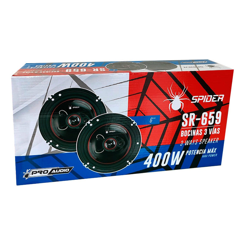Bocina Spider 6 Pul Pro Audio 3 Vías 400 W Max Potencia