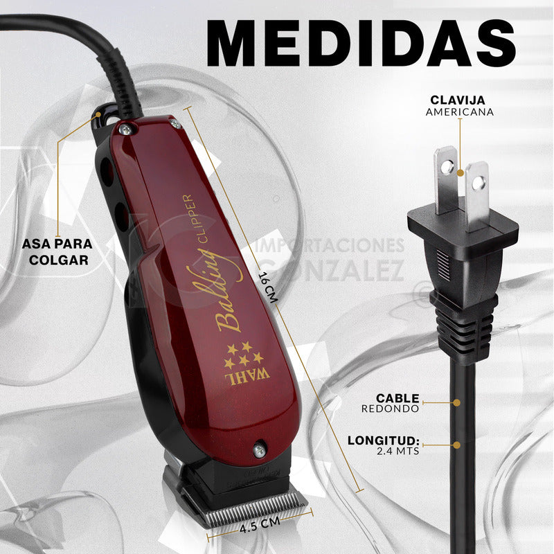 Máquina Cortadora De Pelo Wahl® Professional 5 Star Clipper Balding 8110 Original Con Holograma De Autenticidad 127v