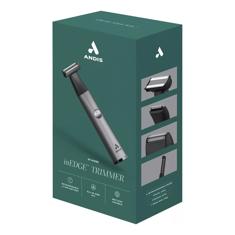 Maquina Andis Inalámbrica Rostro, Nariz Y Orejas Modelo Inedge Lithium-ion Sbt1, Estuche Blando