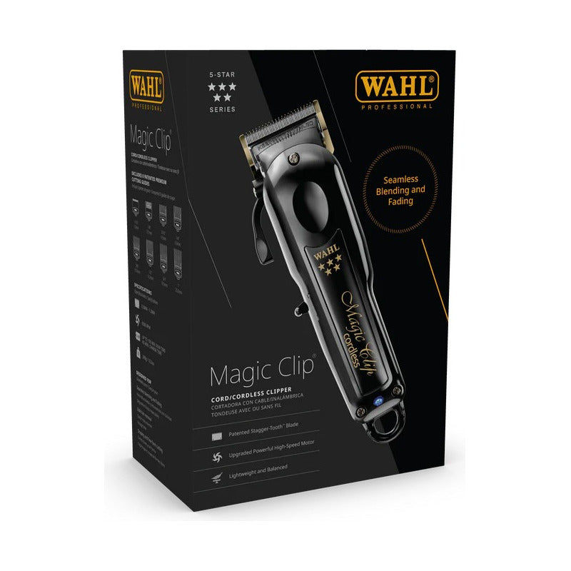 Maquina Rasuradora De Cabello Wahl Clipper Inalámbrica Magic Black Navaja Diamante