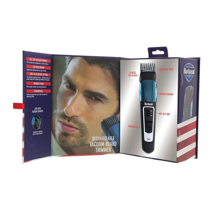 Rasuradora Eléctrica De Barba Inalámbrica Barbasol Con Aspiradora