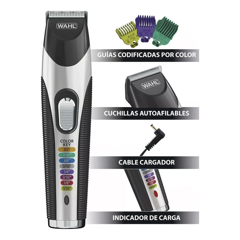 Combo Wahl Pro Deluxe Maquinas Para Barba Bigote Nariz Oidos
