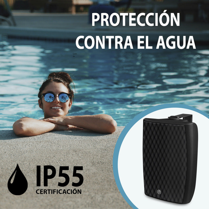 Bocina Para Exterior E Interior Pure Acoustics Pasivas 5.25 Pulgadas Para Patios Terrazas Protección Contra Lluvia Ip55 Blyss 545