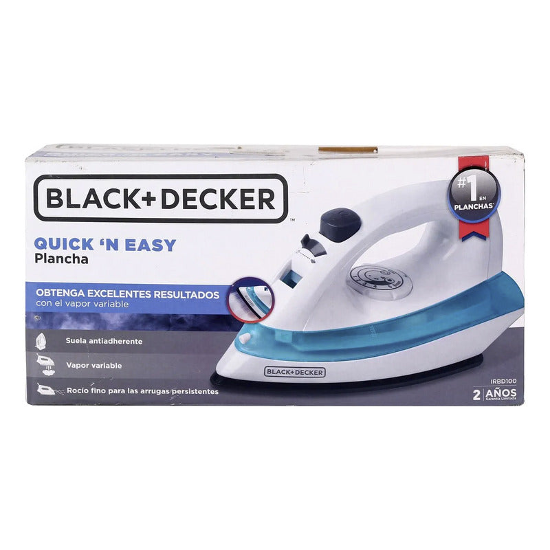 Plancha Vapor Black+decker Quick'n Easy Suela Antiadherente