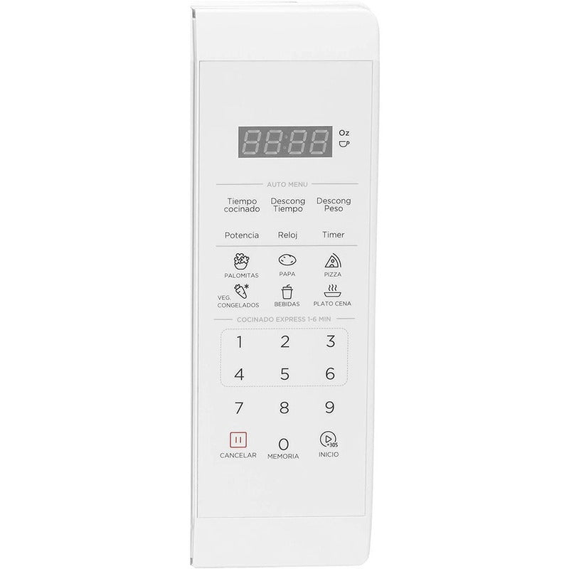 Horno Microondas Midea Mmdp07s2cw Blanco 0.7 Pies 10 Niveles