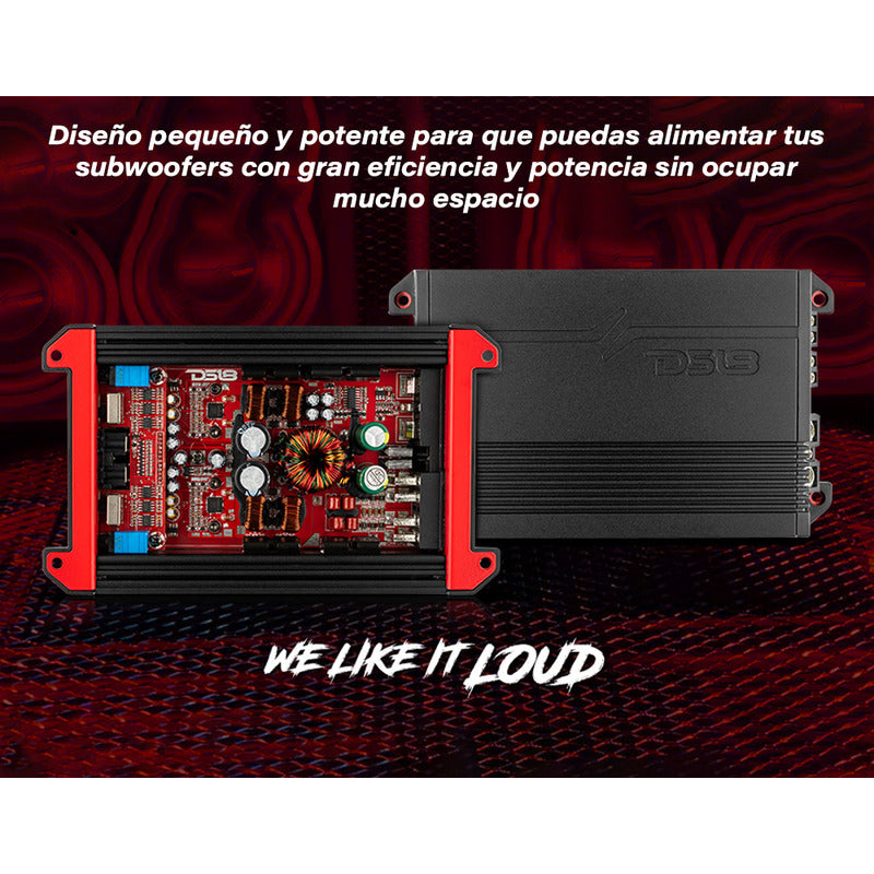Amplificador Ds18 G1000.4 4 Canales Clase D 1000w Max Color Negro
