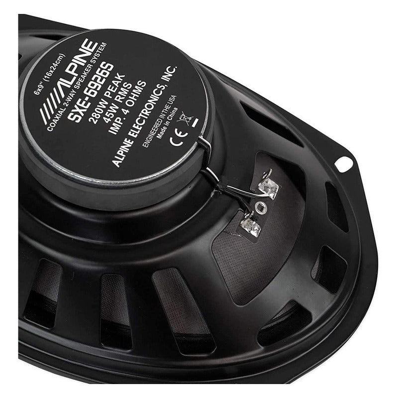 Nuevas Bocinas Coaxiales 2 Vías Alpine 6x9 280 Vatios