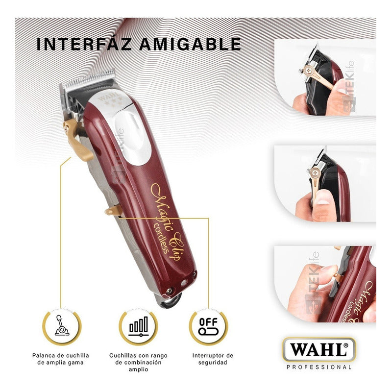 Maquina Cortadora De Pelo Wahl Professional 5 Star Cordless Magic Clip 8148 Con Holograma De Autenticidad