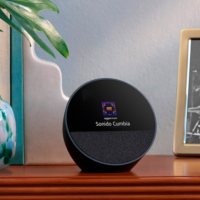Amazon Echo Spot Bocina Y Despertador Inteligente Negro B0bf