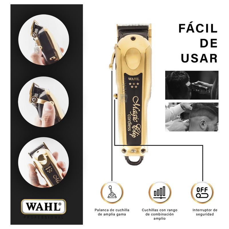 Wahl 5 Star Magic Clip Edición Gold Cortapelo Inalambrica