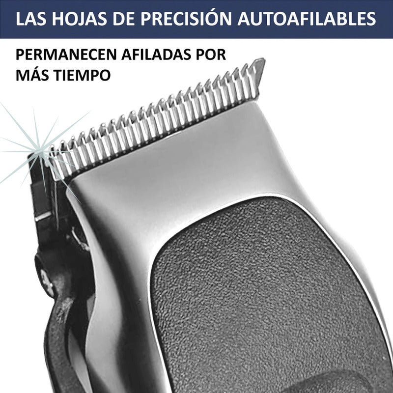 Máquina Rasuradora Wahl Deluxe Cuchilla Autoafilable Color Plateado