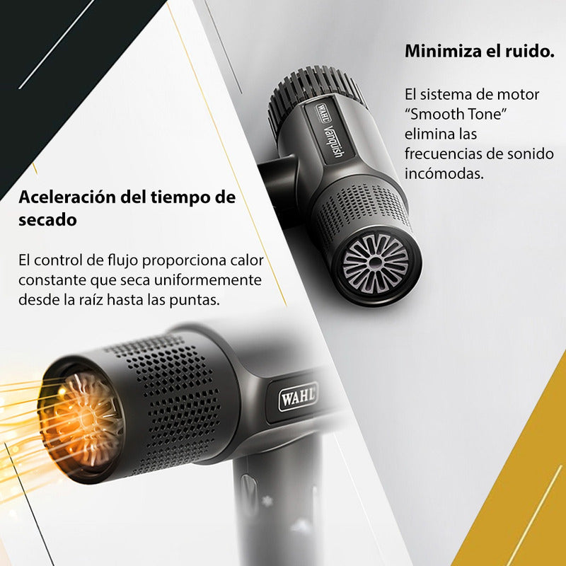 Secadora De Cabello Wahl Vanquish 3 Vel Pantalla Led