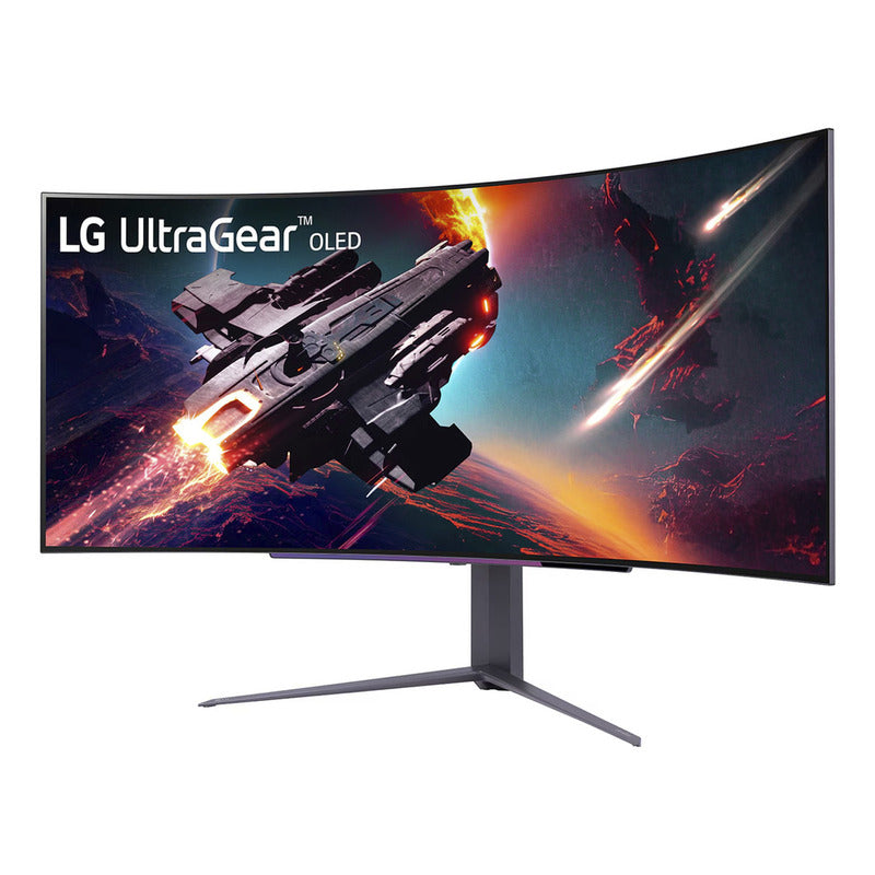 Monitor Gamer LG Ultragear 45 Curvo 45gs96qb Oled Bocinas Color Negro