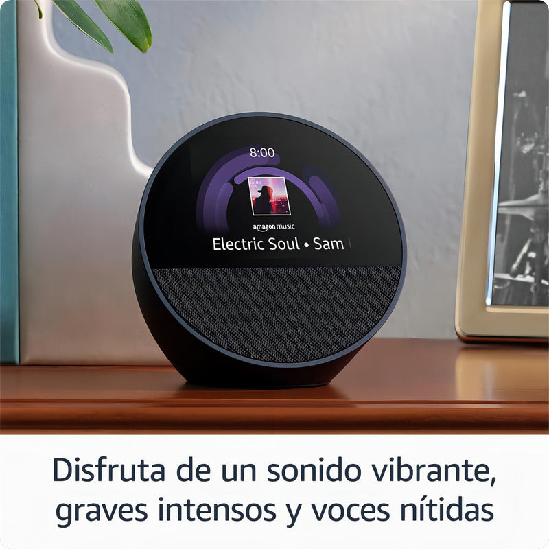 Amazon Echo Spot Bocina Y Despertador Inteligente Negro B0bf