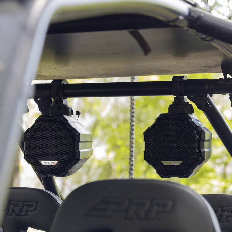 Bocinas Alpine 6.5 Para Cuatrimoto, Rzr O Atv's Con Luz Rgb, Bocinas Marinas Para Lancha Yate Resistentes A La Intemperie, Coaxial De 2 Vías Todo Terreno