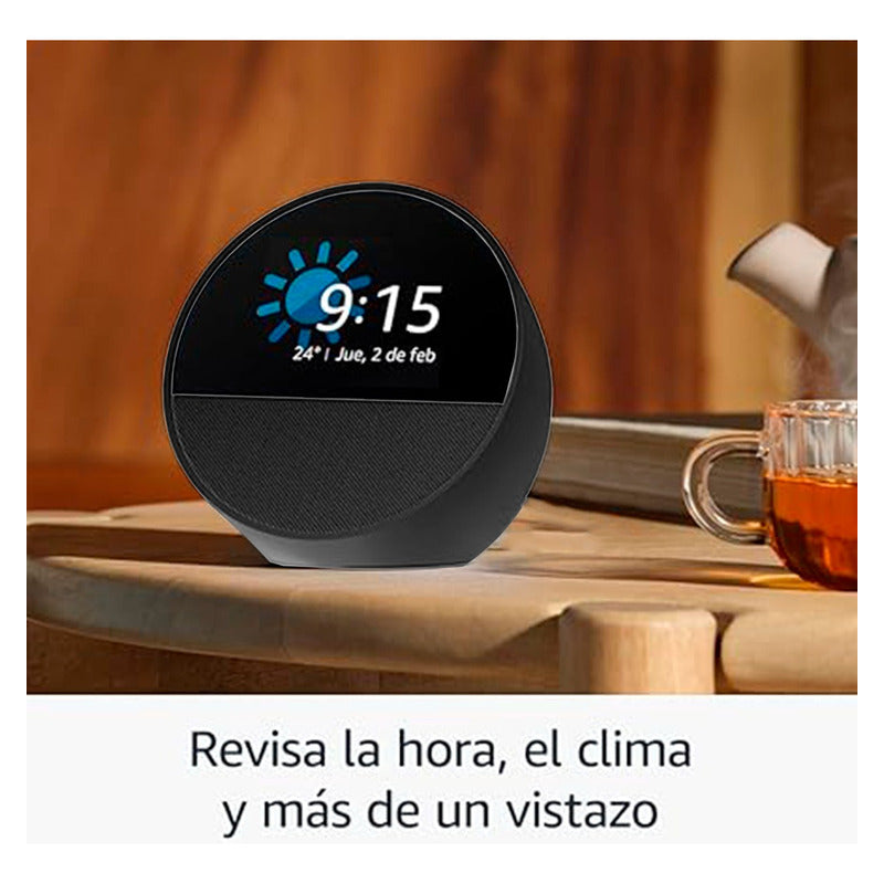 Amazon Echo Spot Bocina Y Despertador Inteligente Negro B0bf