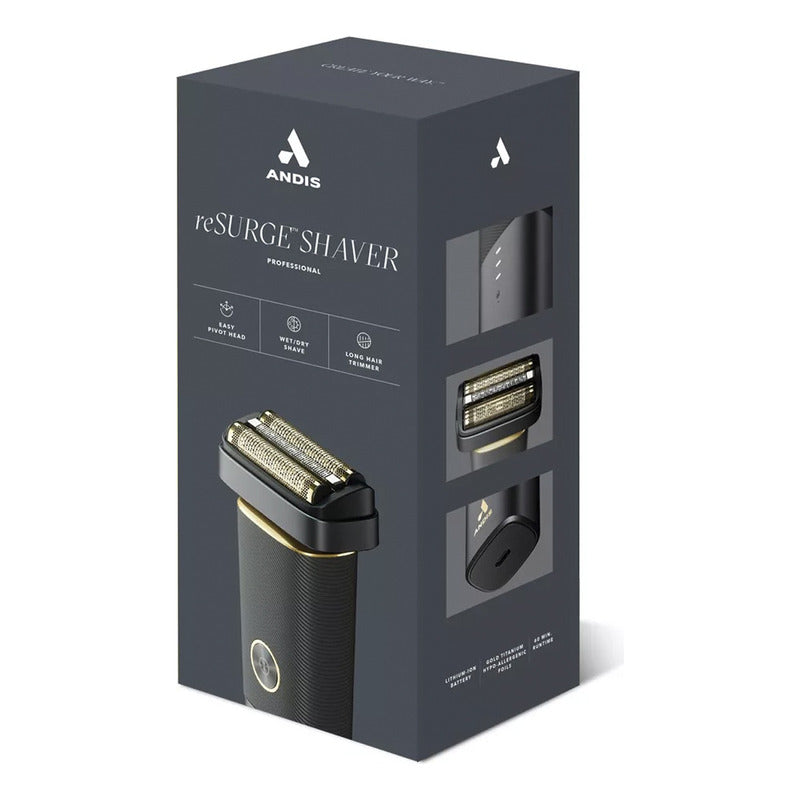 Máquina Afeitadora Andis Resurge Shaver 17300 Color Negro 127v