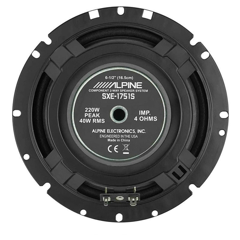 Bocina Alpine 6.5 Altavoces 2 Vías Con Componentes Sxe-1751s