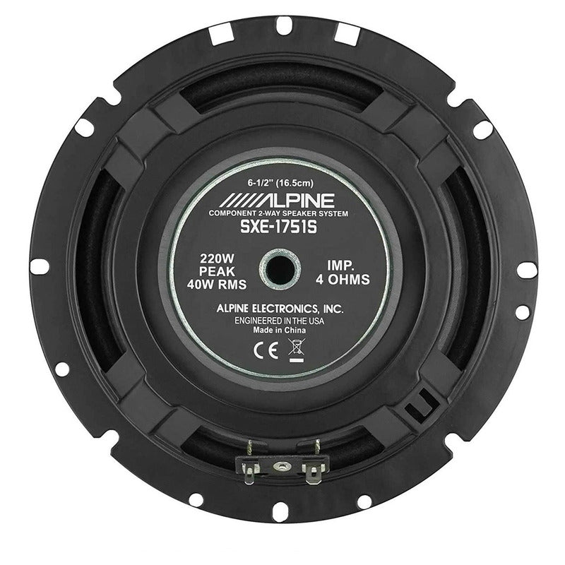 Nuvas Bocinas Alpine 6.5 Altavoces Dos Vías Con Componentes