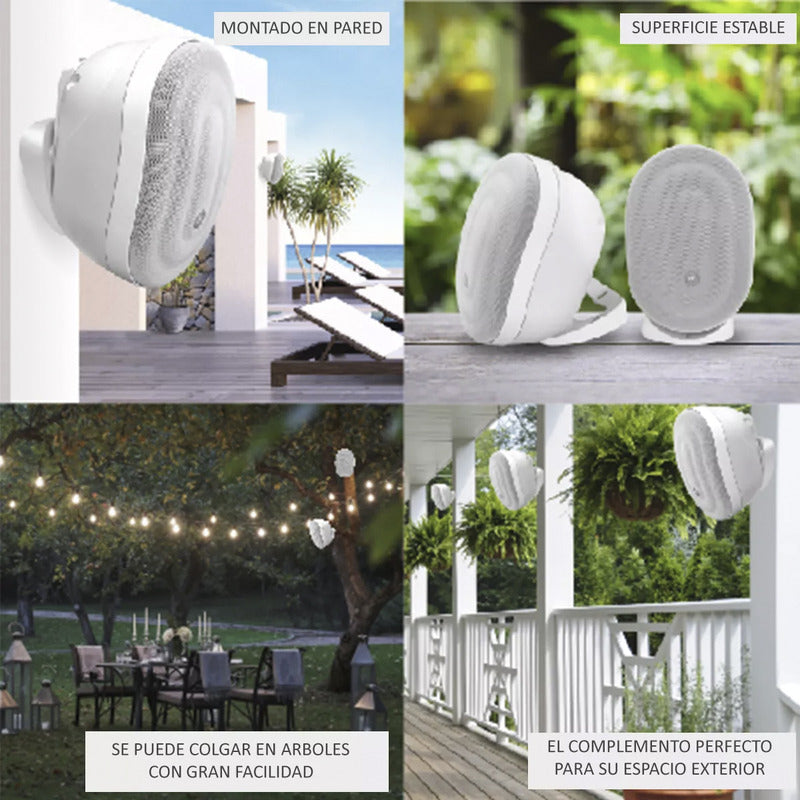 Bocinas Para Exterior Pure Acoustics Bluetooth Ipx6 120w